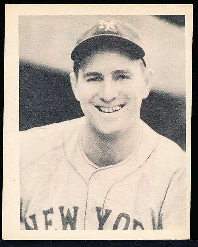 1939 Playball Bb- #34 Frank DeMaree, Giants- Sample Card Back- Name all in caps on back.