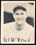 1939 Playball Bb- #34 Frank DeMaree, Giants- Sample Card Back- Name all in caps on back.