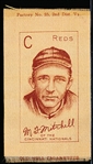 1911 S74 Baseball Colored Silk- Mitchell, Reds- Light Brown/ Gold Color- Old Mill