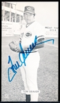 Autographed Tom Seaver 1970’s-80’s Cincinnati Reds MLB J. D. McCarthy B/W Postcard- JSA Certified