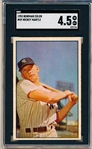 1953 Bowman Bb Color- #59 Mickey Mantle, Yankees- SGC 4.5 (Vg-Ex+)