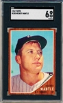 1962 Topps Baseball- #200 Mickey Mantle, Yankees- SGC 6 (Ex-NM)