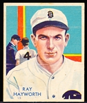 1934-36 Diamond Stars Bb- #90 Ray Hayworth, Tigers- Semi Hi#
