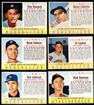 1963 Post Cereal Baseball- 6 Diff
