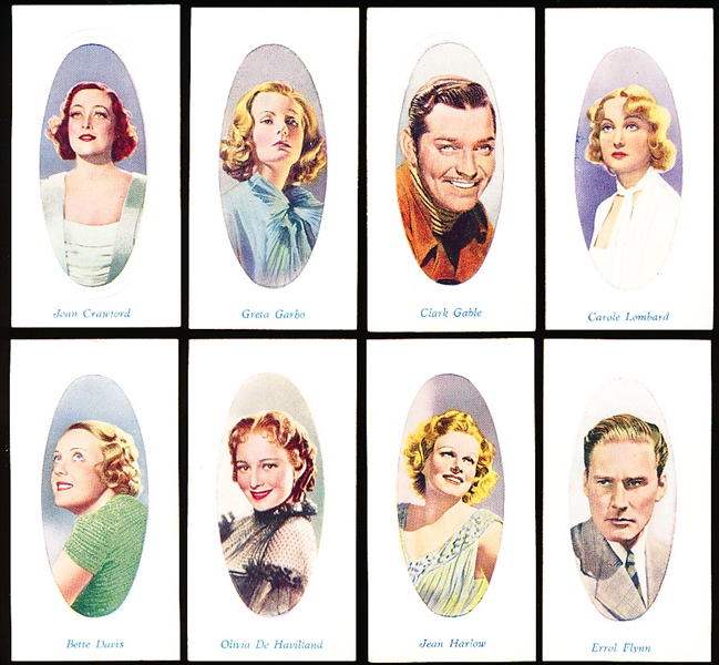 1936 Godfrey Phillips Ltd. “Screen Stars” English Complete Set of 48