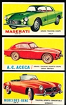 1961 Topps “Sports Cars” (R714-29)- 15 Diff.