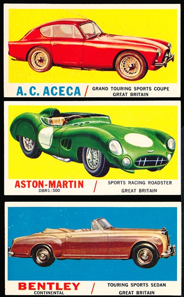 1961 Topps “Sports Cars” (R714-29)- 16 Diff.