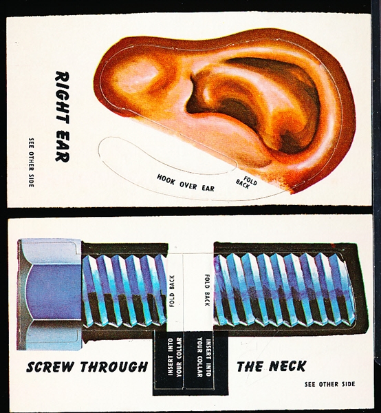 1966 Topps “Get Smart” Secret Agent Kit Insert Cards- 2 Diff.