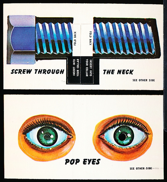 1966 Topps “Get Smart” Secret Agent Kit Insert Cards- 2 Diff.