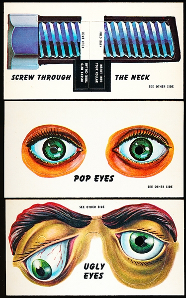 1966 Topps “Get Smart” Secret Agent Kit Insert Cards- 3 Diff.