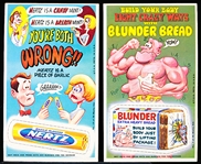 1969 Topps “Wacky Ads” (R706-12)- 4 Diff. Large Perforations & One Small Perforation Card