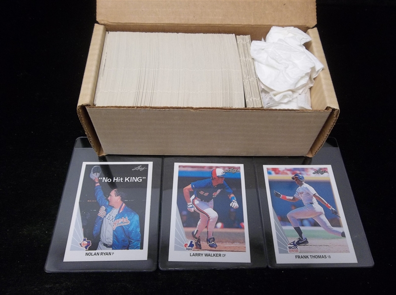 1990 Leaf Baseball- Complete Series 2 Set (#265-528)