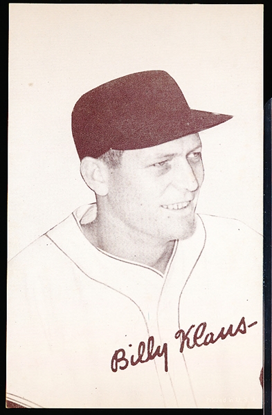 1947-66 Baseball Exhibit- Billy Klaus