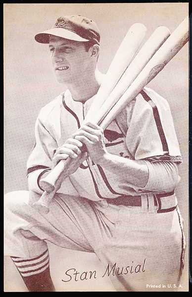 1947-66 Baseball Exhibit- Stan Musial- 3 Bats Version