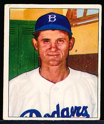 1950 Bowman Bb- #167 Preacher Roe, Dodgers