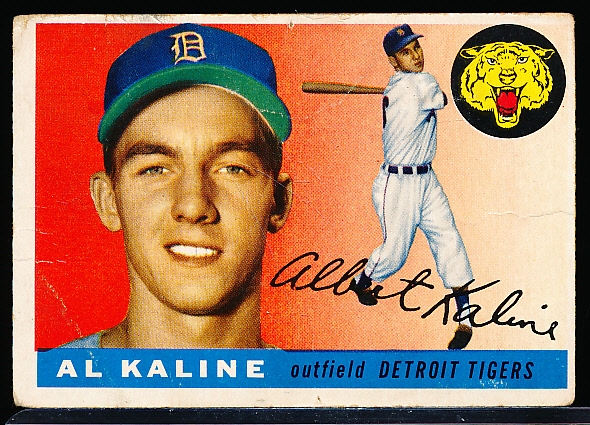1955 Topps Bb- #4 Al Kaline, Tigers- 2nd Year Card