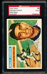 Autographed 1956 Topps Baseball- #160 Billy Pierce, White Sox- SGC Certified &d Slabbed