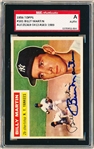 Autographed 1956 Topps Baseball- #181 Billy Martin- SGC Certified & Slabbed 