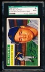 Autographed 1956 Topps Baseball- #203 Bill Tuttle, Tigers- SGC Certified & Slabbed