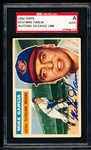 Autographed 1956 Topps Baseball- #210 Mike Garcia, Cleveland- SGC Certified & Slabbed