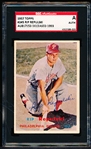 1957 Topps Baseball Autographed- #245 Rip Repulski, Phillies- SGC Certified & Encapsulated