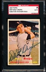 1957 Topps Baseball Autographed- #257 Walt Dropo, White Sox- SGC Certified & Encapsulated