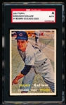 1957 Topps Baseball Autographed- #268 Jackie Collum, Cubs- SGC Certified & Encapsulated