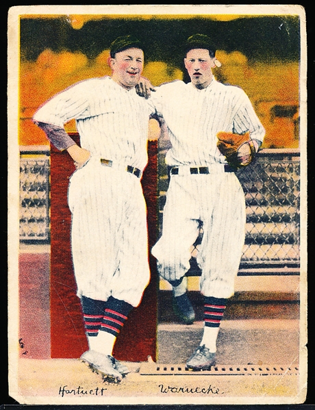 1936 R312 Baseball- 4” x 5-3/8” Pastels- Hartnett/ Warnecke