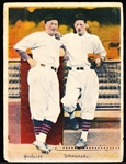 1936 R312 Baseball- 4” x 5-3/8” Pastels- Hartnett/ Warnecke