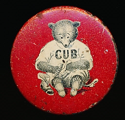 Early 1900’s “Cub” Shoe Polish 1-½” Diameter Pin