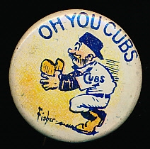 1910-20’s Fisher Illustrated “Oh You Cubs” 1-¼” Diameter Pin