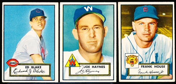 1952 Topps Baseball- 3 Diff