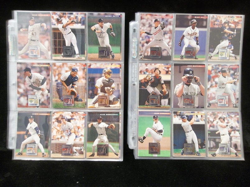 1996 Donruss Baseball Complete Set of 550 in Pages
