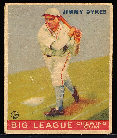 1933 Goudey Baseball- #6 Jimmy Dykes, White Sox