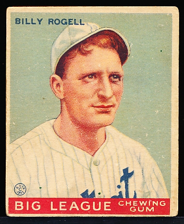 1933 Goudey Baseball- #11 Billy Rogell, Tigers