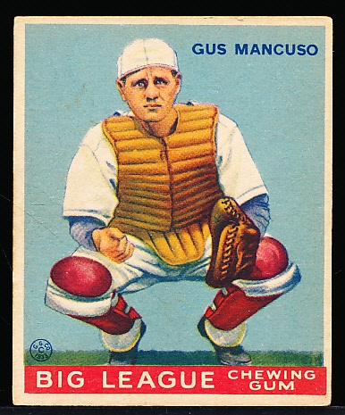 1933 Goudey Baseball- #41 Gus Mancuso, Giants