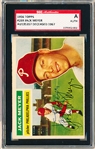 Autographed 1956 Topps Baseball- #269 Jack Meyer, Phillies- SGC Certified & Encapsulated