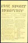 May 1956 The Sport Hobbyist by Charles Brooks- Vol. 1 No. 1