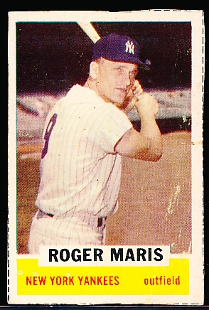 1962 Bazooka Bb- Roger Maris, Yankees