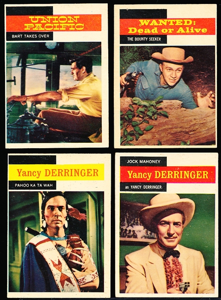 1958 Topps “T.V. Westerns” (R712-4)- 4 Diff. SP’s! 