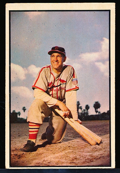 1953 Bowman Bb Color- #81 Enos Slaughter, Cardinals
