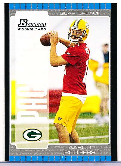 2005 Bowman Football- #112 Aaron Rodgers RC, Packers