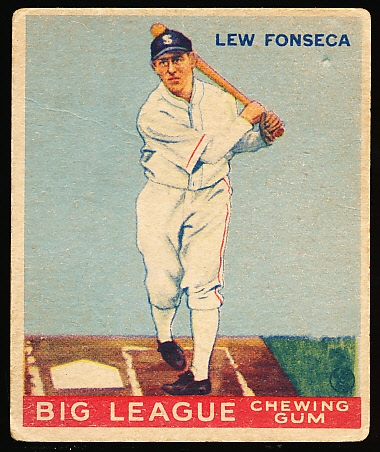 1933 Goudey Bb- #43 Lew Fonseca, White Sox