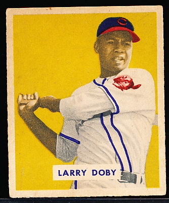1949 Bowman Bb- #233 Larry Doby RC, Cleveland Indians