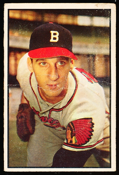 1953 Bowman Color Bb- #99 Warren Spahn, Braves