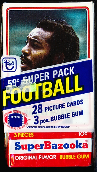 1980 Topps Football- 59 Cent Unopened Superpack