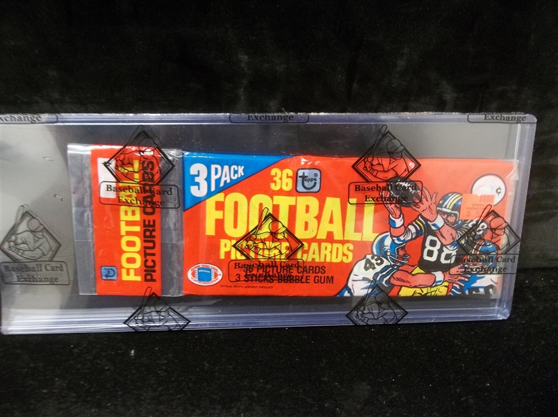 1980 Topps Football- 36 Card Unopened “3 Pack” Rack Pack.