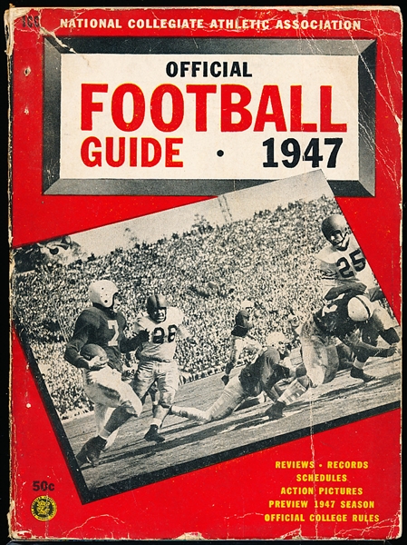 1947 Official NCAA Football Guide by Barnes