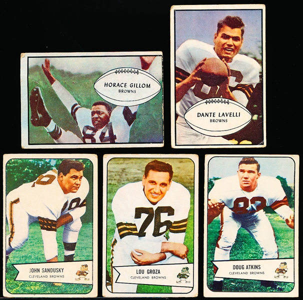 Five Diff Cleveland Browns Cards