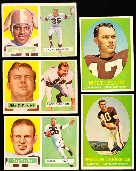 1957/58 Topps Fb-14 Diff Cleveland Browns